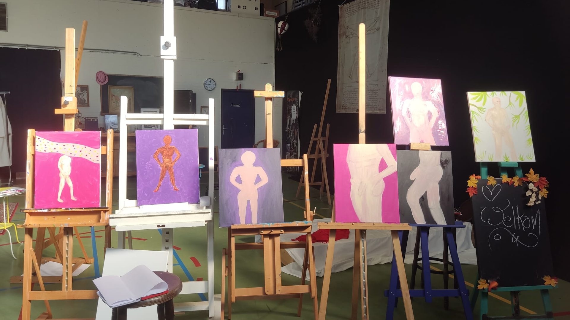 Bodypaint workshop voor vrijgezellenfeesten en groepsuitjes
